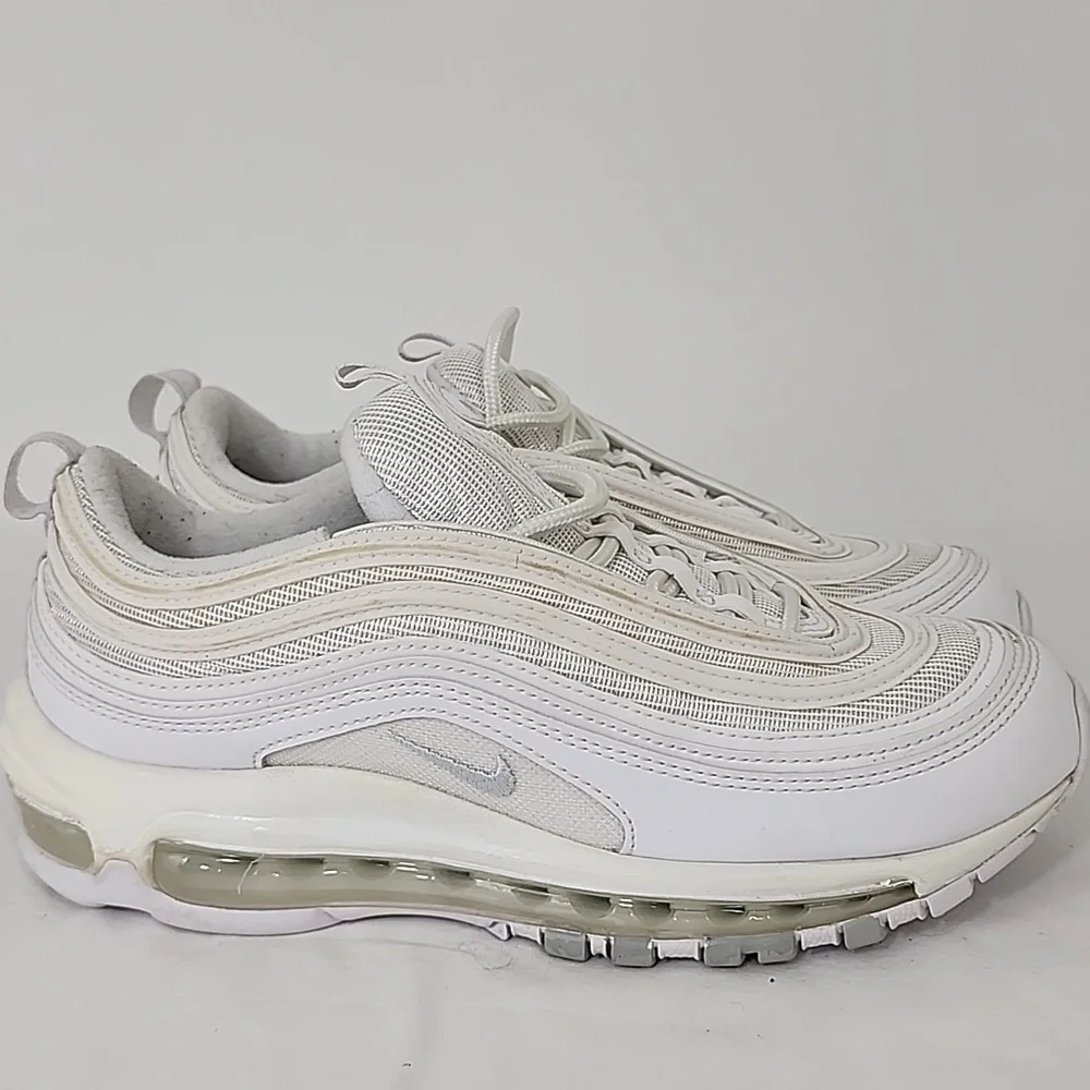 Nike Air Max 97 White Pure Platinum Silver Women’s Sz 8 Running Shoes 921733-100